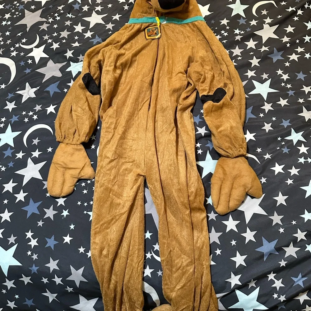 Scoob! Kids Hooded Jumpsuit Costume - Picture 2 of 5